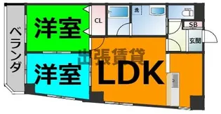 ウィスマ清水【7階】の間取り