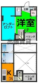 カーサ9名駅【2階】の間取り