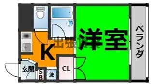 TOWNみやび【3階】の間取り
