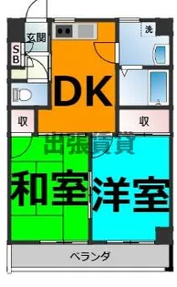 グレースイナガキ【6階】の間取り