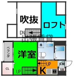 エスポワール堀田【1階】の間取り
