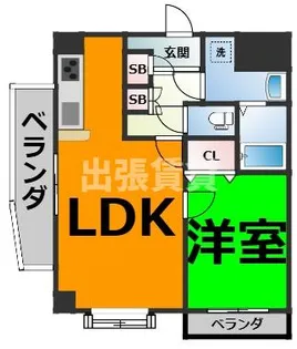 クイーンズ・スクエア【2階】の間取り