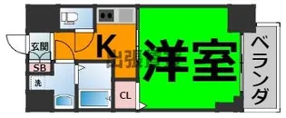 S-RESIDENCE平安通【9階】の間取り