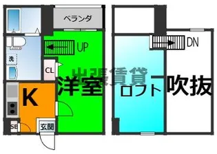 クレスト新富【1階】の間取り