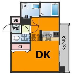 SHOKEN Residence 名古屋〈太閤通〉【9階】の間取り
