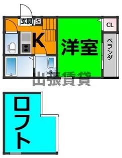 Grande鶴羽【2階】の間取り