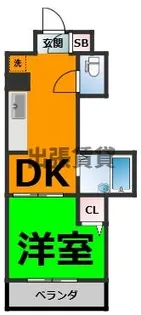 リバーシティ楠【3階】の間取り