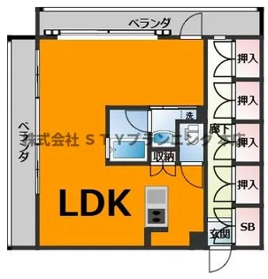 アーデン泉プレミア【6階】の間取り
