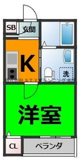 アロウ内浜町(アロウ ウチハマチョウ)【1階】の間取り