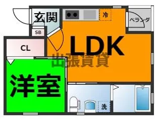 ディアマンテ八田【1階】の間取り