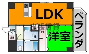 THE RESIDENCE SHINSAKAE【8階】の間取り