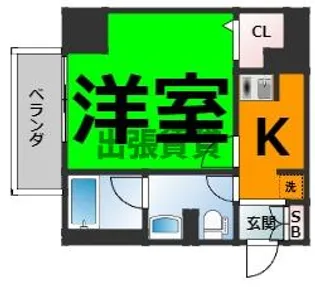 パークアクシス新栄【2階】の間取り