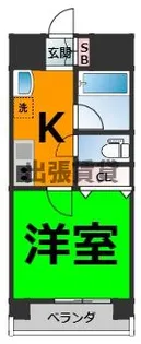 スカイコート天塚【4階】の間取り