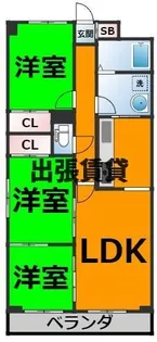 サンコートやしろが丘【13階】の間取り