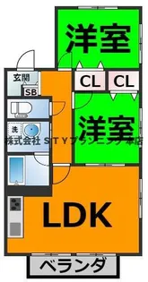 ルース リーリヤ【2階】の間取り