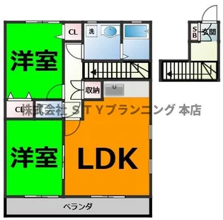 ウエストヴィラヒカリ【2階】の間取り
