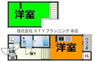 グランツ六番町【1階】の間取り