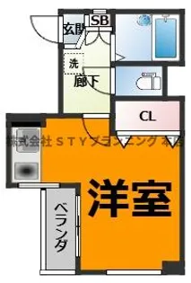 タウンハイツ天池【2階】の間取り