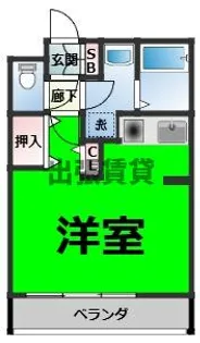 アブレスト原【8階】の間取り