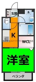 プレザントK【2階】の間取り