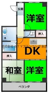 ハイツサイネリア【5階】の間取り