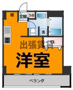 RAFFLE SHINSAKAE【5階】の間取り