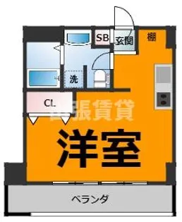 RAFFLE SHINSAKAE【6階】の間取り