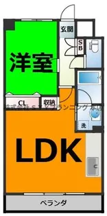 フィオーレレジデンス【5階】の間取り