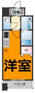 ラ・ヴィ・アン・ローズ【2階】の間取り