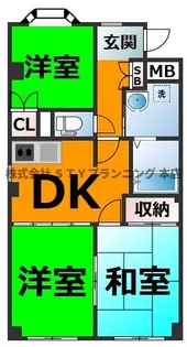 メガーヌ野並【3階】の間取り