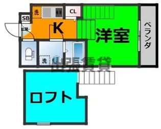 Orque D’or Kasatori【2階】の間取り