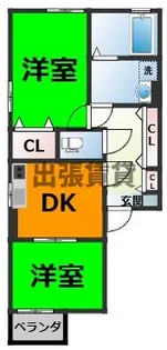 リヴィエール新橋【2階】の間取り