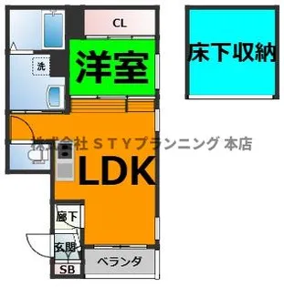 ハーモニーテラス六番町【1階】の間取り