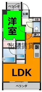 ANGELINA【6階】の間取り