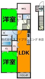 リーブル REN【2階】の間取り