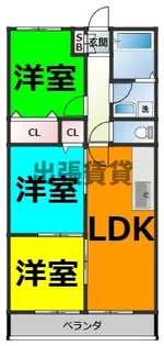 プロビデンス日比野【3階】の間取り