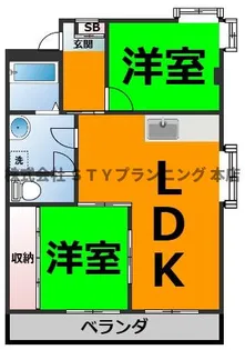 ハイツ白山【3階】の間取り
