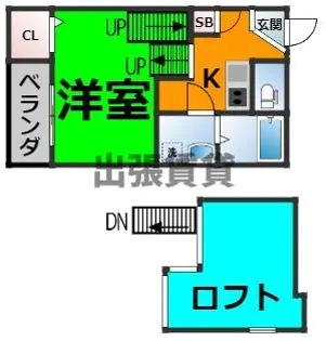 Arbre志賀本通【1階】の間取り