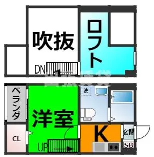 カーサフォルテ辻町【2階】の間取り