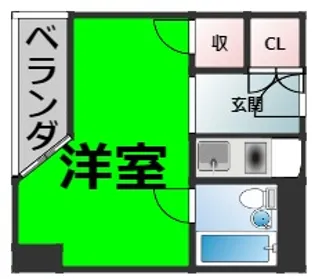 ベルモア堀詰【9階】の間取り