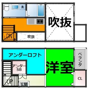 ベーネ明治【1階】の間取り