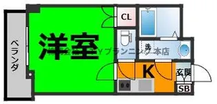 フラットK山木【2階】の間取り