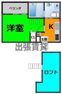 ヴァンクール中小田井【1階】の間取り
