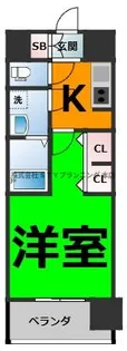 CREST TAPP平安通【4階】の間取り