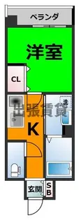 ヒルズ新栄2号館【7階】の間取り