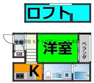 L’endroit apaisant【2階】の間取り