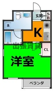 アクアヒルズ【11階】の間取り