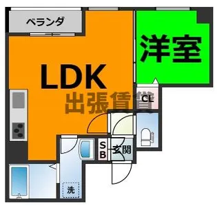 リュミアン堀田テラス【4階】の間取り