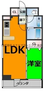 フォルクランド那古野【2階】の間取り