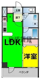 ヴェルジュコートⅠ【7階】の間取り